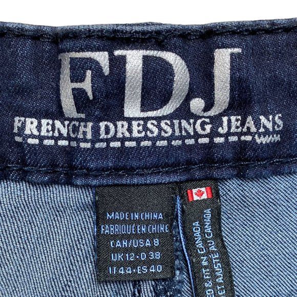 FDJ French Dressing Women’s Supreme Denim Suzanne High Rise Slim Leg-size 8 - Picture 10 of 11